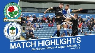 BLACKBURN ROVERS 4 WIGAN ATHLETIC 3  MATCH HIGHLIGHTS  03052014 [upl. by Inohs]