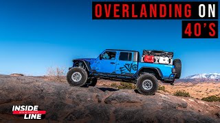 Jeep Gladiator Rubicon on 40s Overland Build  Inside Line [upl. by Olwena]