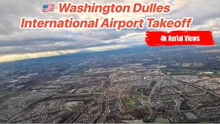 Washington Dulles Airport TakeOff [upl. by Dnalevelc]