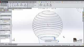 Como fazer um Modelando Helicóide Esférico no SolidWorks [upl. by Levitus880]