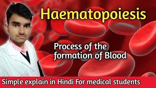 What is the process of hematopoiesis  Blood formation process in Hindi [upl. by Domella]