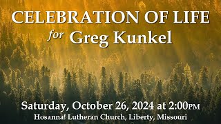 Celebration of Life for Greg Kunkel [upl. by Mays865]