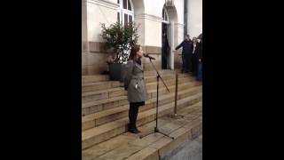 Minute de silence à lHôtel de Ville [upl. by Anaitsirhc]