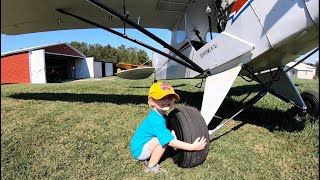 Little Girl’s First Piper Cub Flight [upl. by Ais552]