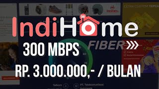 INTERNET 300 MBPS TERCEPAT INDIHOME NGEBUT GILA [upl. by Silvanus]