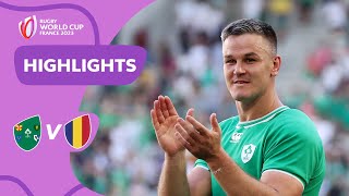 Sexton sets RECORD on Ireland return  Ireland v Romania  Rugby World Cup 2023 Highlights [upl. by Wescott658]