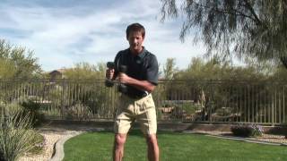 Golf Exercise Tip To Hit Longer Drives  MikePedersenGolfcom [upl. by Lamraj]