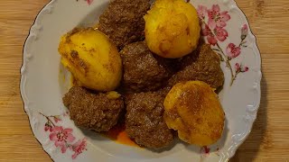 Afghani Kofta Recipe كوفته افغاني با كچالو در ديگ بخار [upl. by Esinyt]