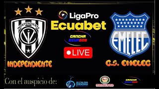 🛑 EN VIVO  PARTIDO INDEPENDIENTE DEL VALLE VS EMELEC  FECHA 6 FASE 2  LIGAPRO  Formato AUDIO [upl. by Tioneb]