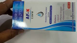 AfK Lotion  Ketoconazole and Zinc Pyrithione Zpto Lotion  AfK Lotion Uses Benefit Review Hindi [upl. by Enyamart]