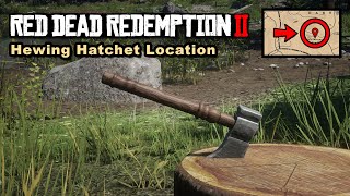 Hewing hatchet location  Red Dead Redemption 2 [upl. by Kohcztiy222]