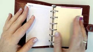 Filofax Malden pocket flip through [upl. by Bedad520]