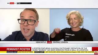 Posie Parker makes a fool of baby Shipman on Sky News [upl. by Allerbag]