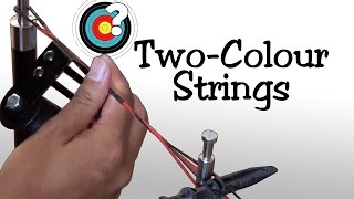 Archery  Making A TwoColour Endless Loop Bowstring [upl. by Ysset]