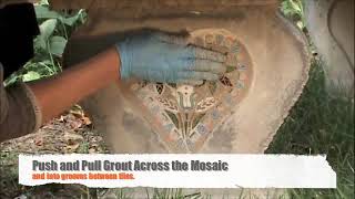 Creating a Vertical Mount Mosaic for Your Garden Using NO Days Mosaic Mesh [upl. by Gilbye685]