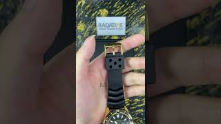 Seiko Black Dial Black Rubber Case Gold [upl. by Yduj]