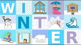 Deutsch lernen der Winter Schnee und Eis  learning German winter snow amp ice [upl. by Aneetsyrk]