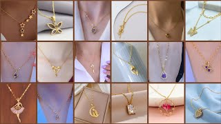 outstanding latest gold pendant design ideas for girls [upl. by Alane829]