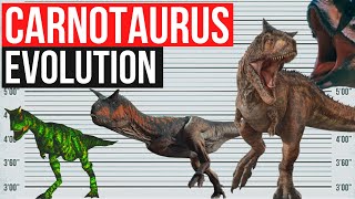 Carnotaurus Evolution 1997  2022  Jurassic Park Jurassic World Dominion [upl. by Bolanger]