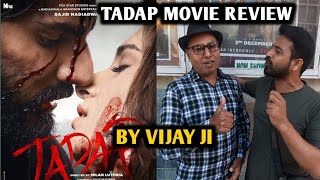 Tadap Movie Review  By Vijay Ji  Ahan Shetty  Tara Sutaria  Milan Luthria  Nadiadwala [upl. by Ekram437]