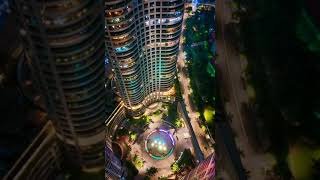 Lodha World Towers Central Courtyard Actual Site Worli Mumbai South [upl. by Flodnar]