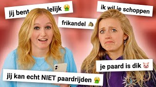 Reageren op gemene HAATREACTIES met FENNA 😢💥 [upl. by Tiertza]