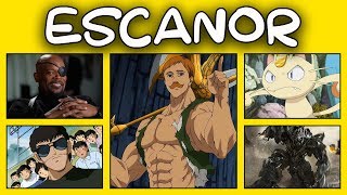 ESCANOR 36 Personajes de Gerardo Vásquez quotEspañol Latinoquot  SpiderHalo [upl. by Margarita]