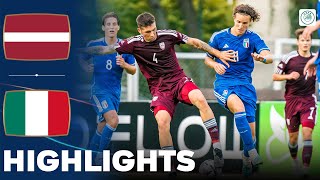 Italy vs Latvia  Highlights  U21 Euro Qualification 08092023 [upl. by Lanuk]