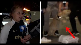 Young Chelsea Fan ATTACKED By Dog After ROASTING Opposition Fans [upl. by Caiaphas60]