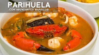 PARIHUELA DE MARISCOS  COMIDA PERUANA  RECETA DE ACOMERPE [upl. by Materse796]