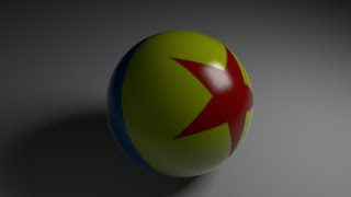 42 Using Slim in Renderman Studio to surface the iconic Pixar Ball [upl. by Marlyn]