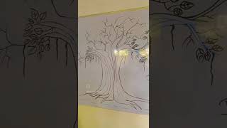 Banyan tree sketching and drawingschoolarts [upl. by Nogas]