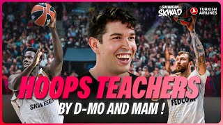 HOOPS TEACHERS BY SKWEEK SKWAD  Donatas Motiejunas amp Mam Jaiteh explain all about the hook shot [upl. by Adnuhser955]