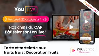 Replay du Live CAP Pâtissier  Tartes aux fruits frais [upl. by Anaihs]