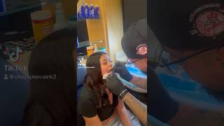 Tongue Piercing nyc piercing newyorkarto nyctattoo tattoo nycs tattoostudio barber [upl. by Otila]