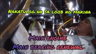 Main Engine Main Bearing renewal WARTSILA 4STROKE ENGINE [upl. by Trisha]