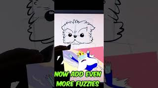 How to Draw a 🐶Yorkie Puppy🐶⭐Cute⭐animals shorts [upl. by Ideih]