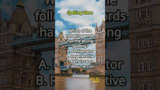 Spelling Time 498 spelling englishlearning englishvocabulary questions quiz [upl. by Enytsirhc83]