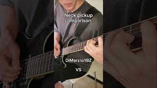 DiMarzioIBZ vs DiMarzio Air classic  Neck pickup dimarzio ibanez guitar guitargear [upl. by Ammeg]