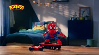 SpiderMan en skateboard radiocommandé est chez Smyths Toys [upl. by Sternick]