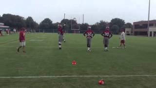 Outside Linebacker Drills [upl. by Mirelle]