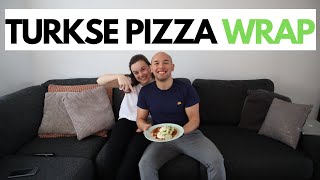 GEZONDE RECEPTEN 6  VEGETARISCHE TURKSE PIZZA WRAP  Gezonde recepten om af te vallen [upl. by Tnaryb314]