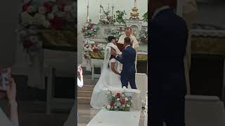 You may kiss the bride wedding italy pinoyweddinginitaly trending viral shortsvideo [upl. by Rona687]