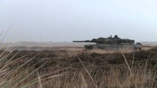 Leopard 2A5DK firing M1028 CAN round [upl. by Ewald]