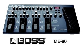 BOSS ME80 Guitar Multieffects Processor Demo  Sweetwater Guitars and Gear Vol 64 [upl. by Ilyse450]