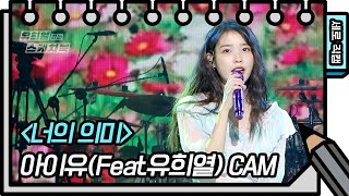 세로 직캠 아이유Feat유희열  너의 의미 IU  Meaning of You FAN CAM 유희열 없는 스케치북  KBS 방송 [upl. by Ahsak]