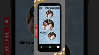 Birthday story ideas Instagram 🎂👌 digitalsangita shorts trending tutorial [upl. by Eciryt]