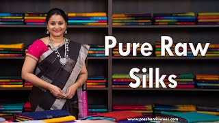 Pure Raw Silk Sarees  Prashanti  15 May 2023 [upl. by Lyrradal]