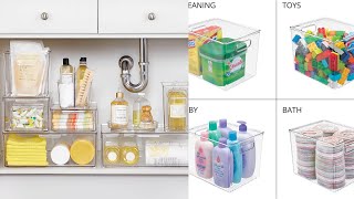 M Design Plastic Tall Deep Kitchen or Pantry Organizing Storage Bins with Handles amazonfavorites [upl. by Anetta]