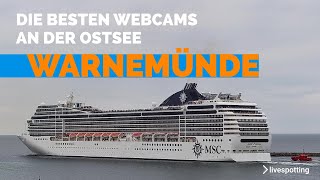 Warnemünder Küstenpanorama Ein LiveBlick auf das Ostseeparadies mit Hafeneinfahrt und Leuchtturm [upl. by Yraillih30]